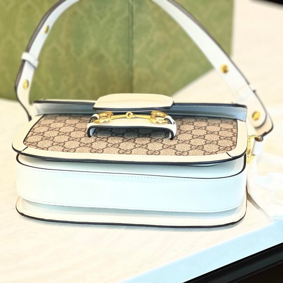 GUCCI HORSEBIT 1955 SHOULDER BAG GG SUPREME CANVAS - Picture 4 of 6